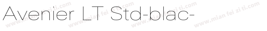 Avenier LT Std-blac字体转换